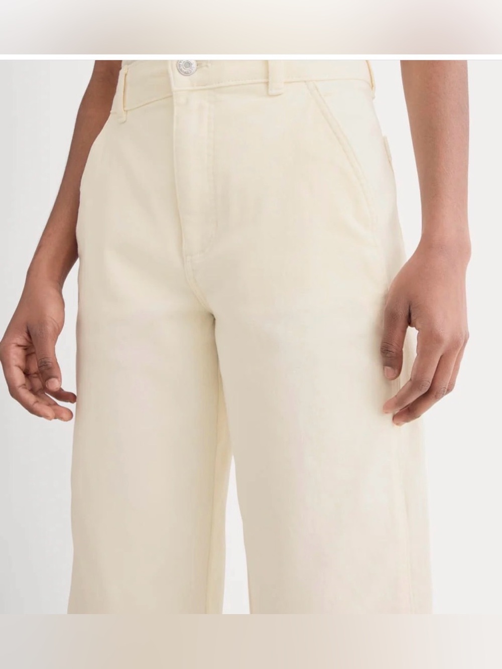 Everlane Utility Barrel Pant Color Bone Size 2. - Picture 3 of 10